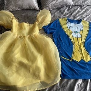 Beauty and the beast dress and shirt set